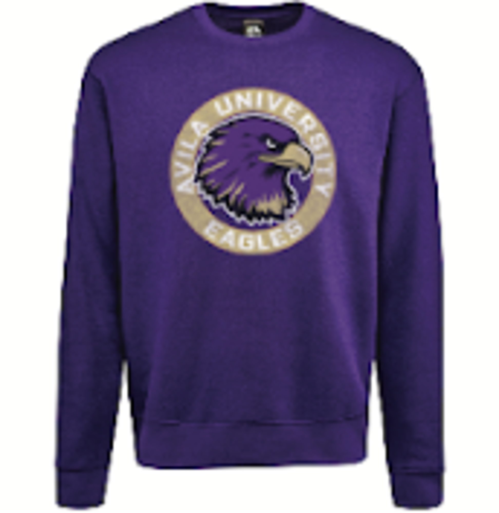 image of: AU crew sweatshirt gold circle pur