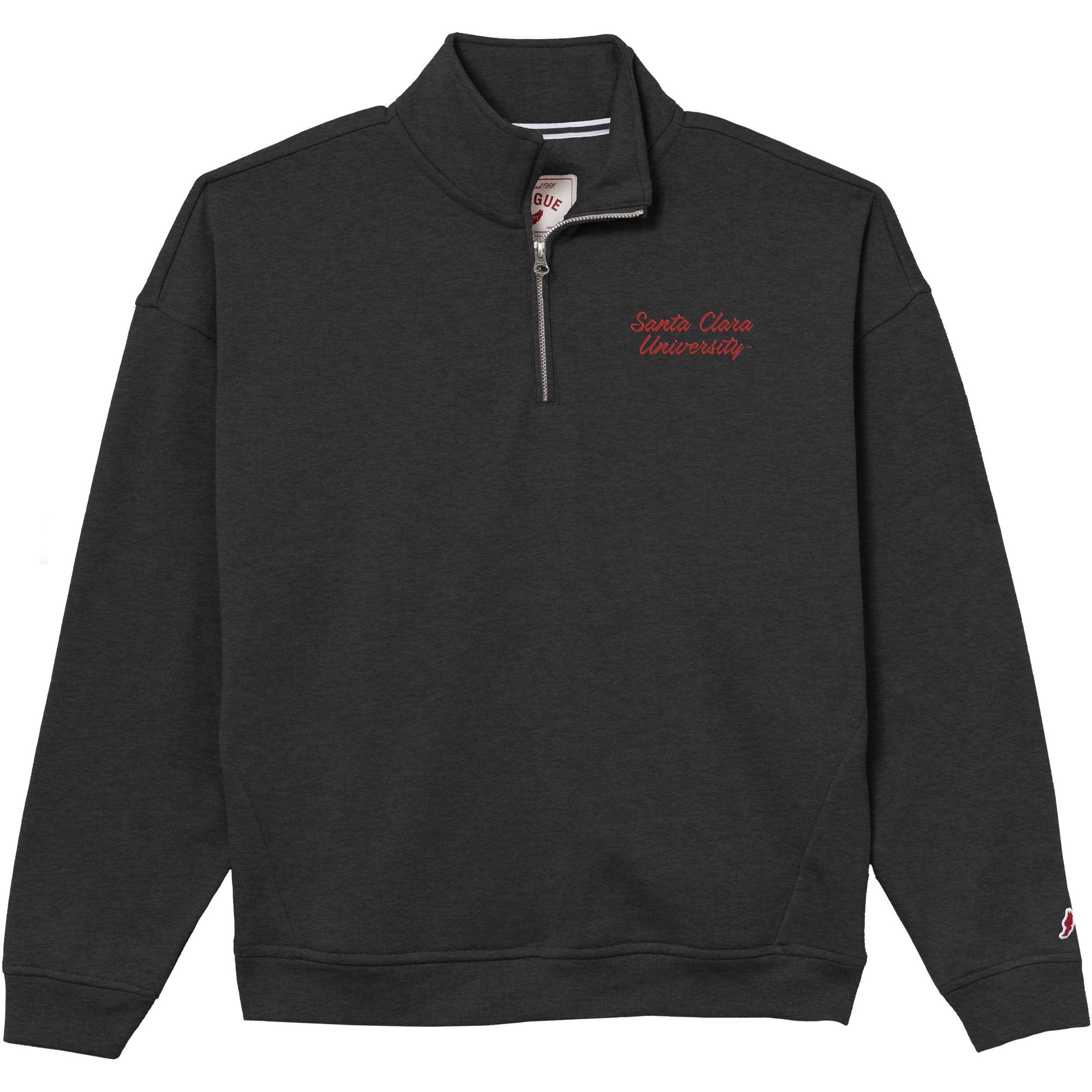 Product image 1 of 1 for Santa Clara University 1/4 Zip, Heather Onyx