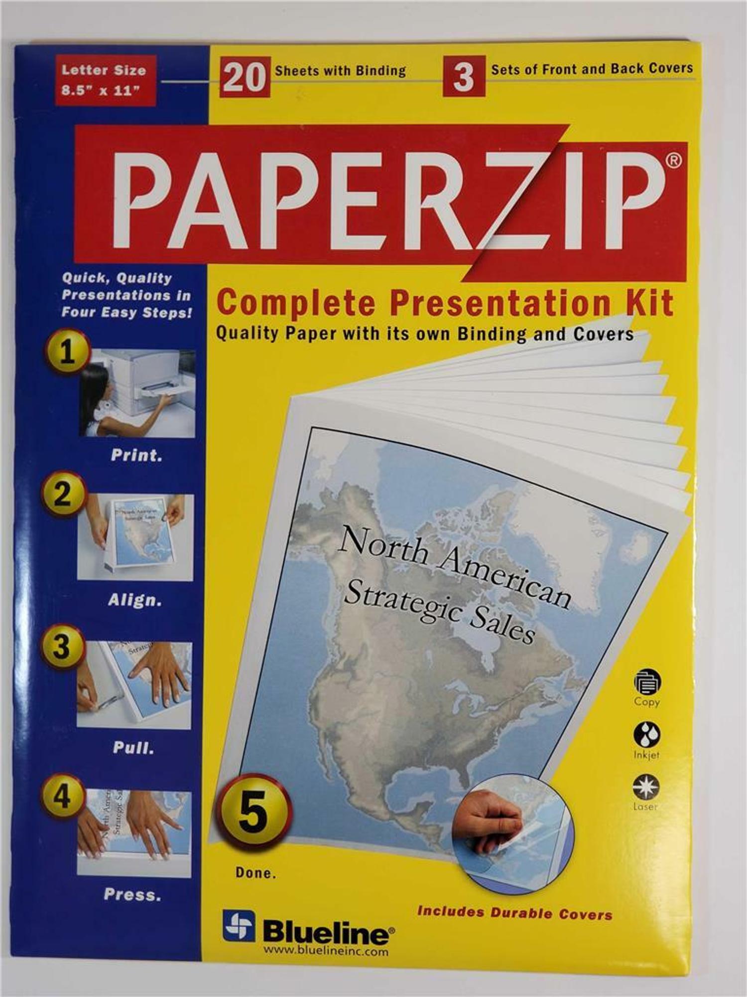 image of: PAPER ZIP PRESENTATION KIT