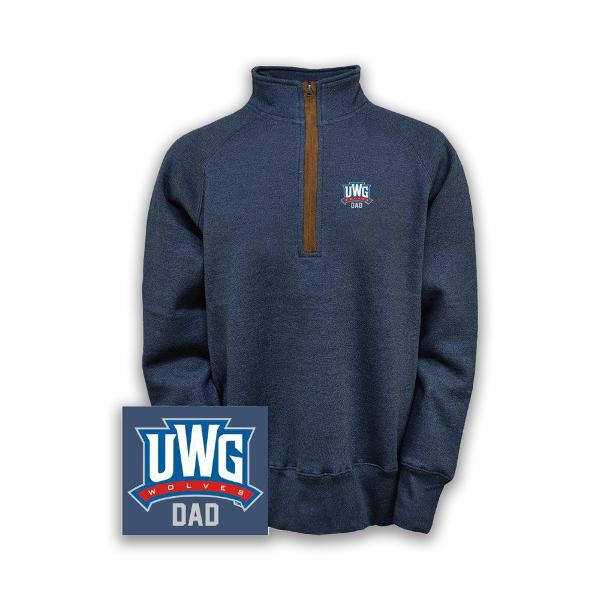 ATHLETICS LOGO DAD MARLOW HALF ZIP; $59.99