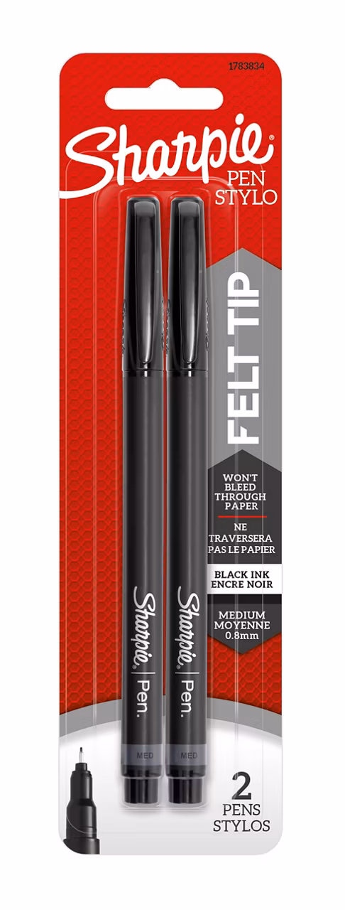Product image 1 of 1 for SHARPIE FINE POINT 2 PACK BLACK
