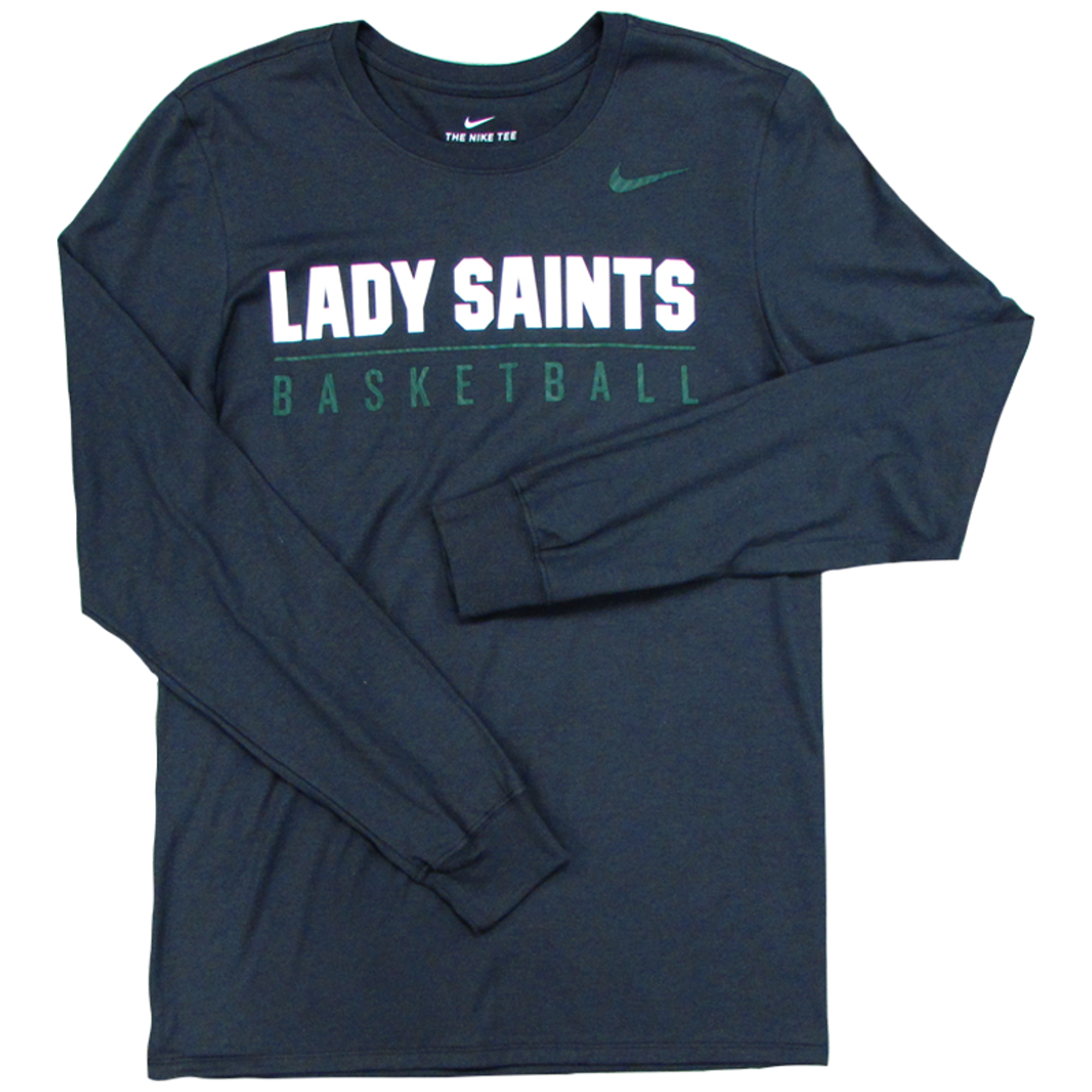 image of: NIKE SAINTS GAMETIME LADY SAINTS BASKETBALL CORE LS TEE