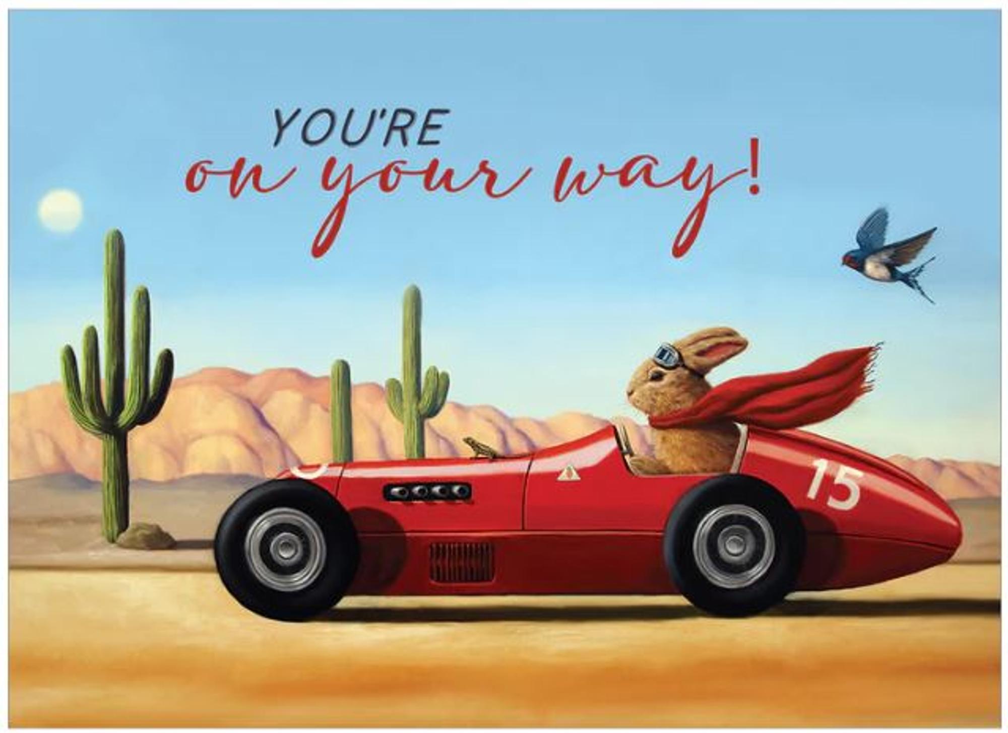 image of: TF On Your Way Retirement Greeting Cards