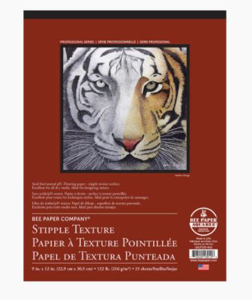 image of: Bee Stipple Texture Paper 9x12