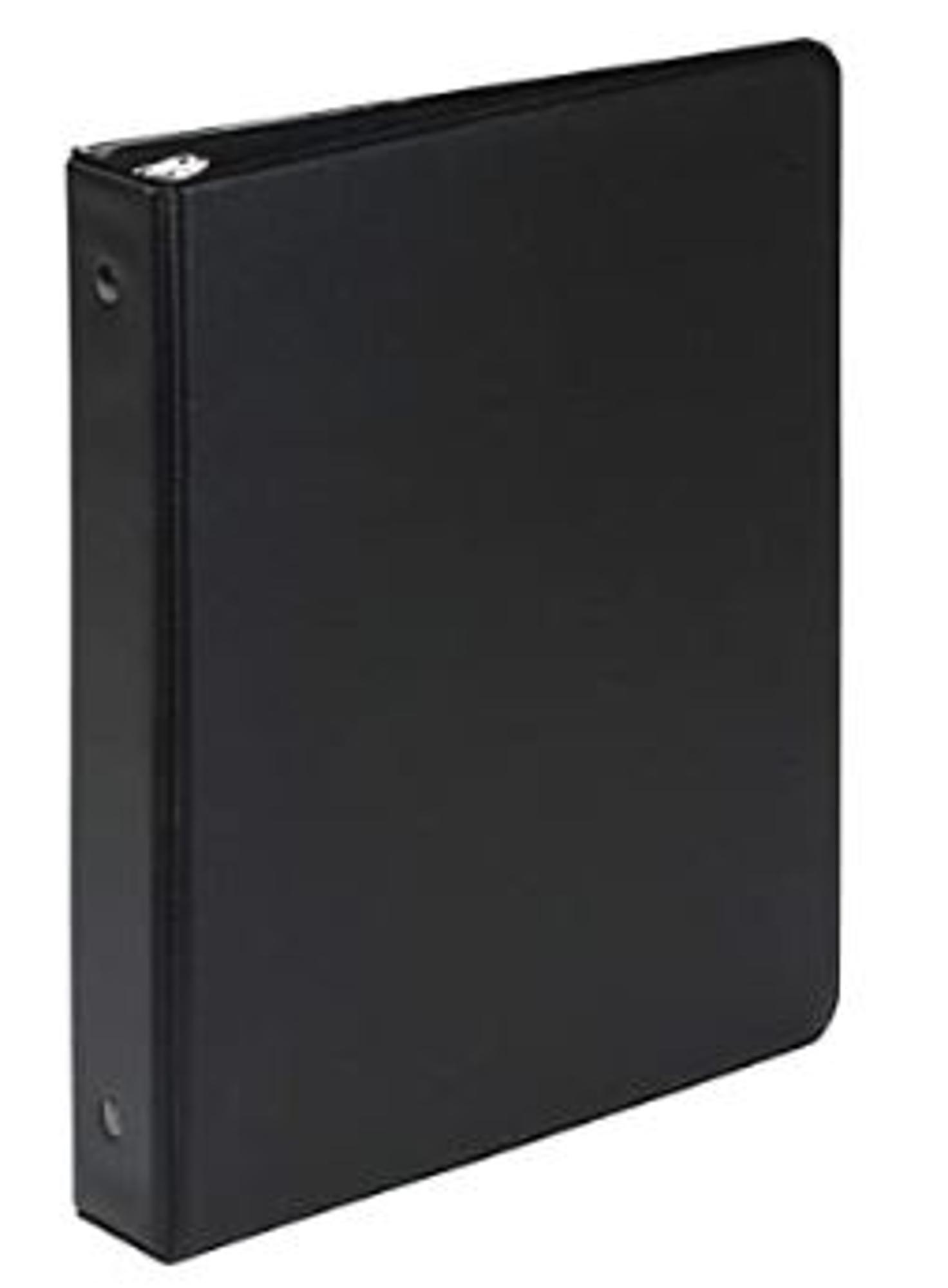 image of: Value Mini Binder O-Ring Black 1in