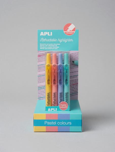 HIGHLIGHTER APLI 4 PACK PASTEL; $15.99
