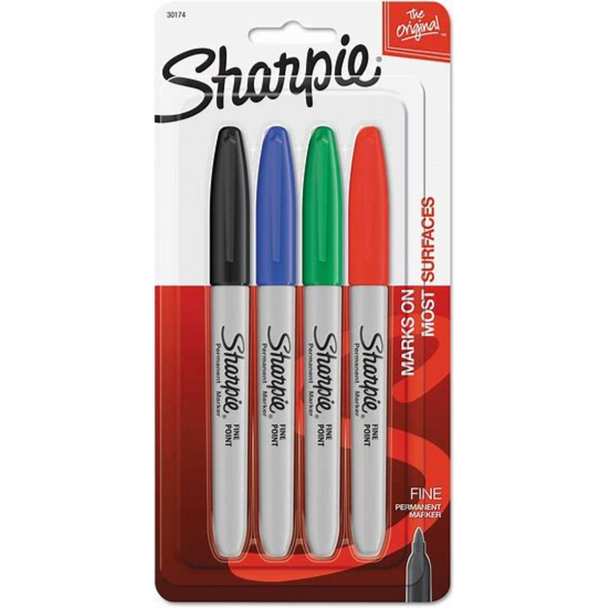image of: MARKER SHARPIE FINE 4 PK