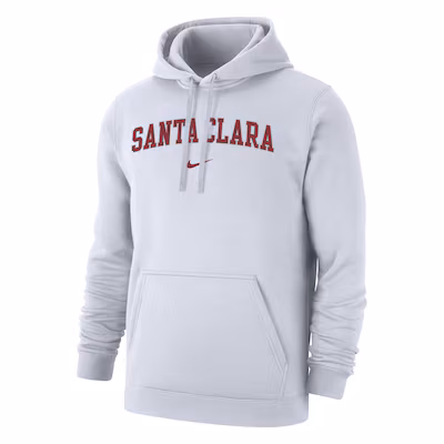 image of: Santa Clara Broncos Nike Arch Club Fleece Hood, White