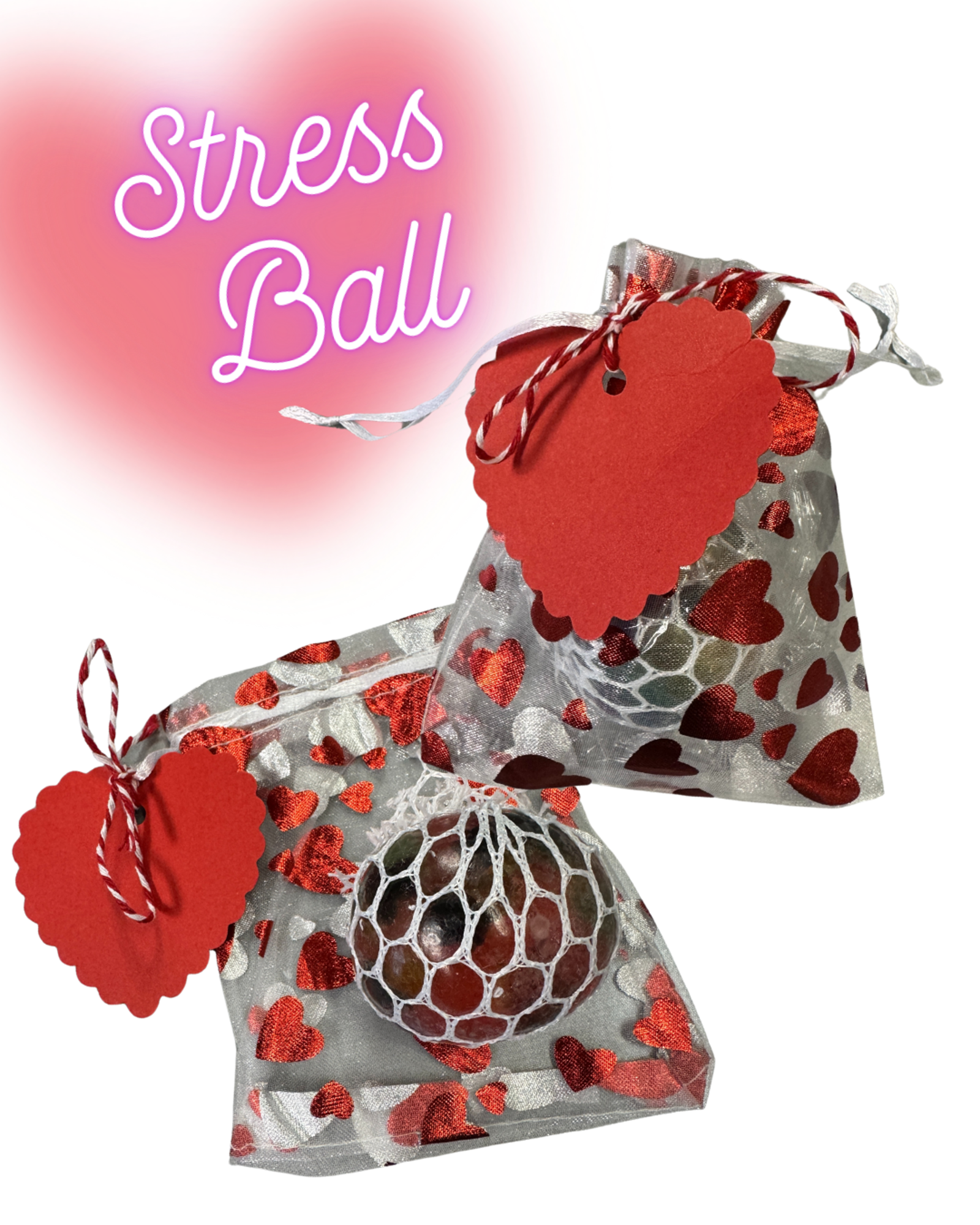 image of: Valentine's Day Stress Ball Gift Bag