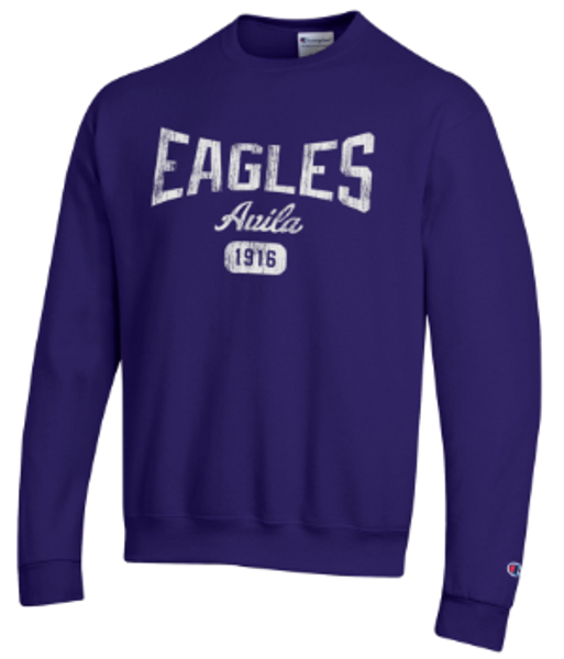 AU CREW BOWTIE ARCH EAGLES PUR; $39.99