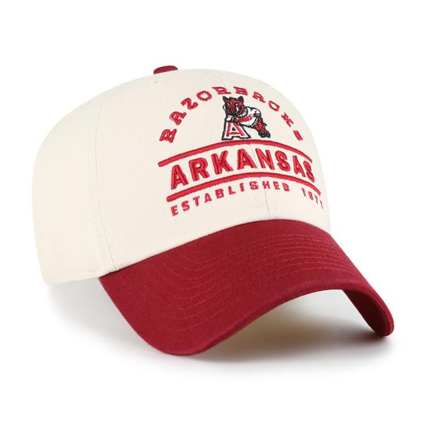 Arkansas Razorbacks 47' Vintage Natural Windham Clean Up Hat; $35.00