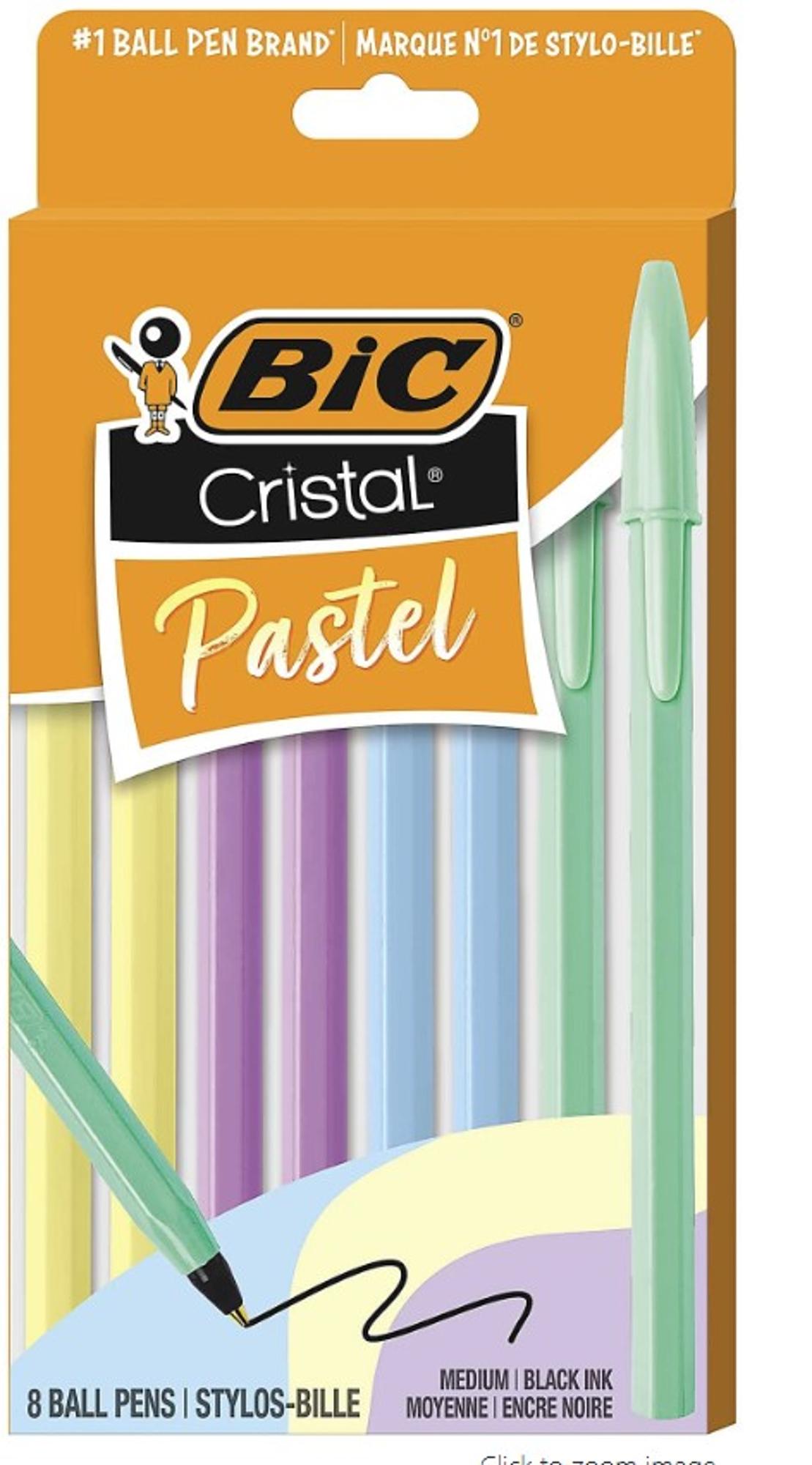 Product image 1 of 1 for BIC CRISTAL PASTEL 8PK