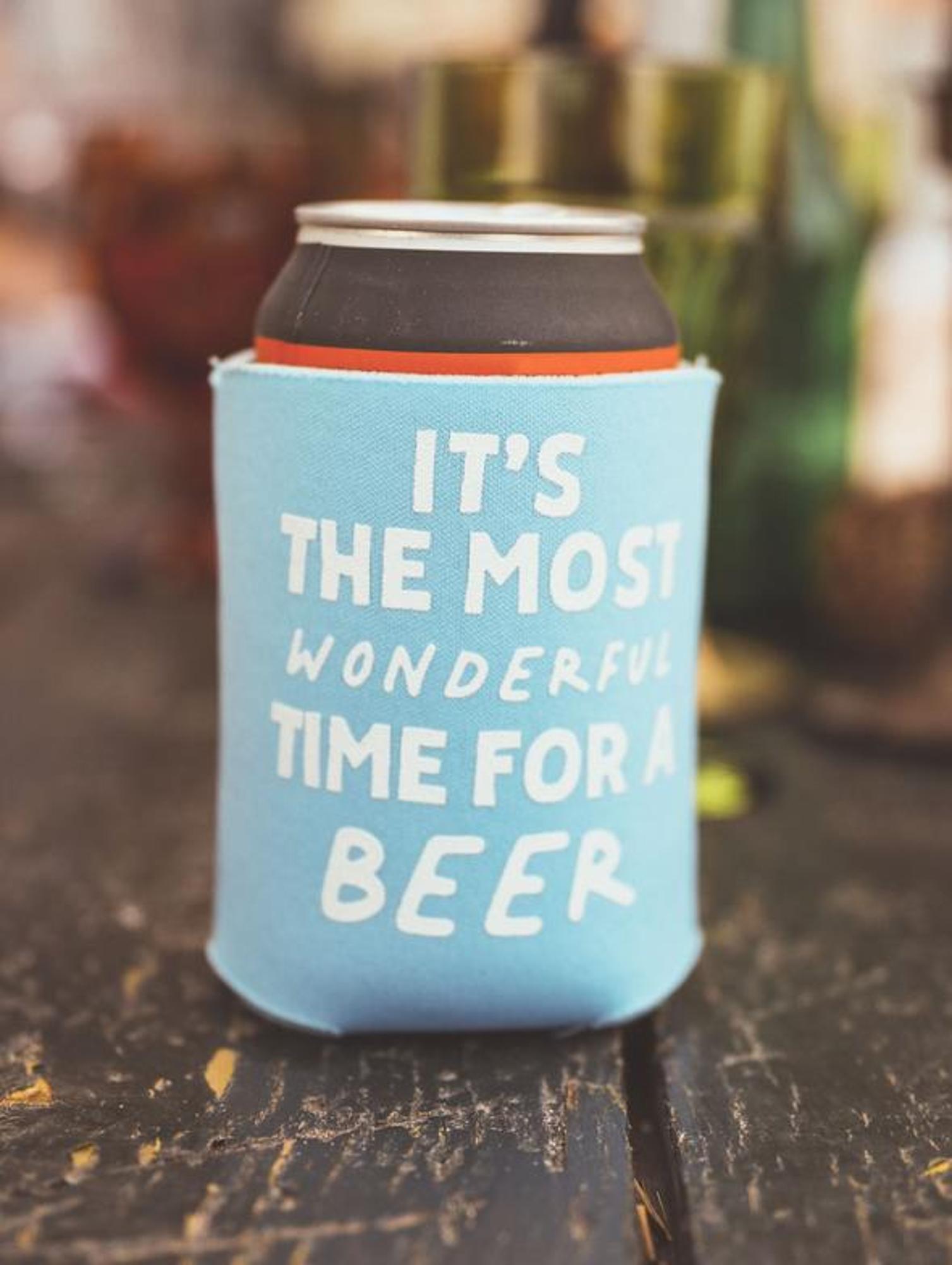image of: Most Wonderful Time for a Beer Koozie