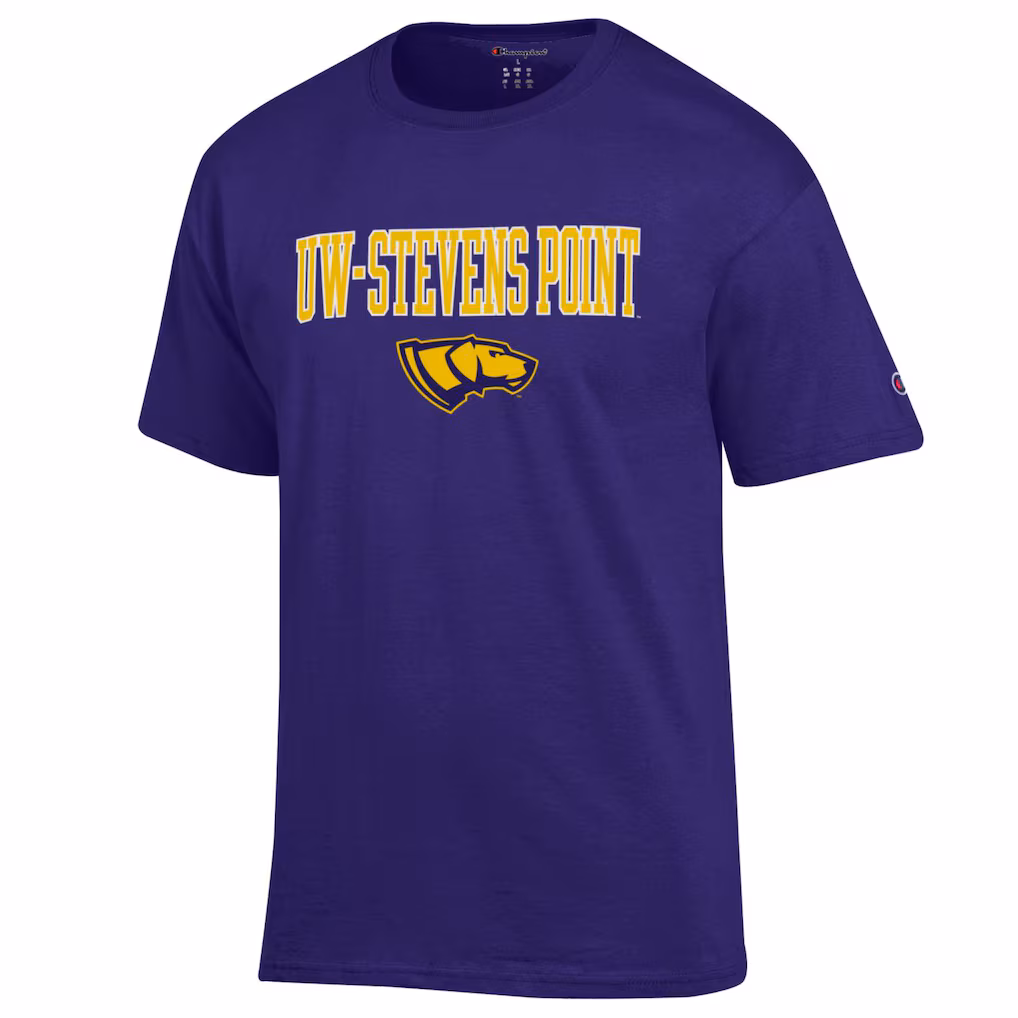 Product image 1 of 1 for University of Wisconsin Stevens Point Short Sleeve Replen Tee 3, Purple