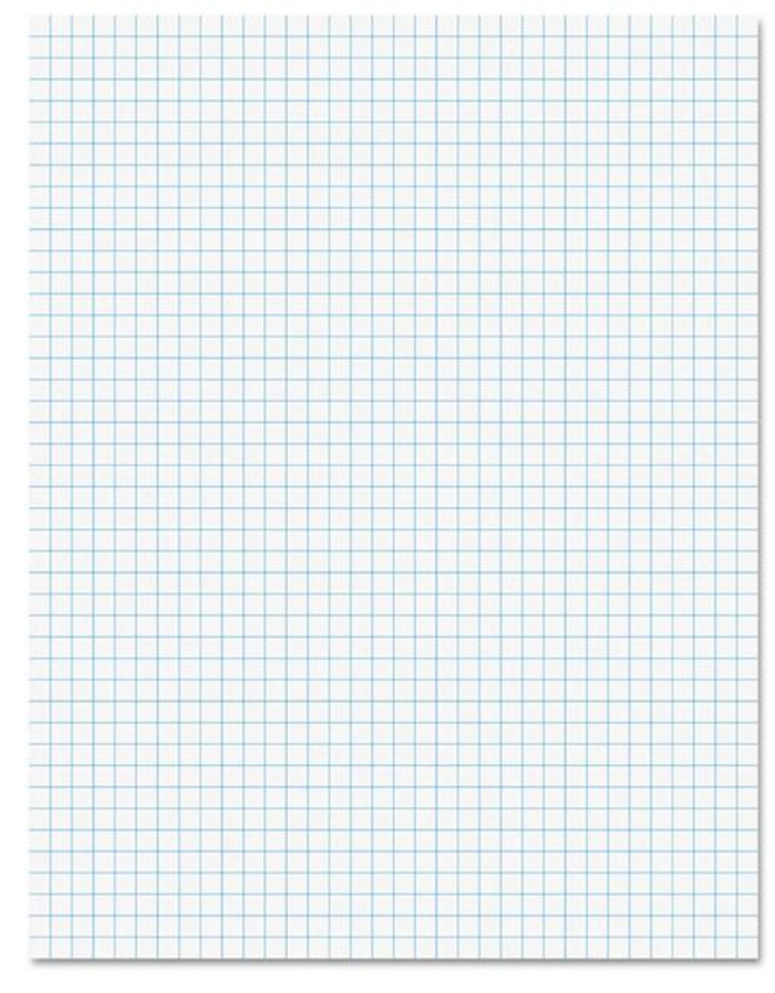 image of: Efficiency Quadrille 4x4 Gummed Pad 8.5 X 11