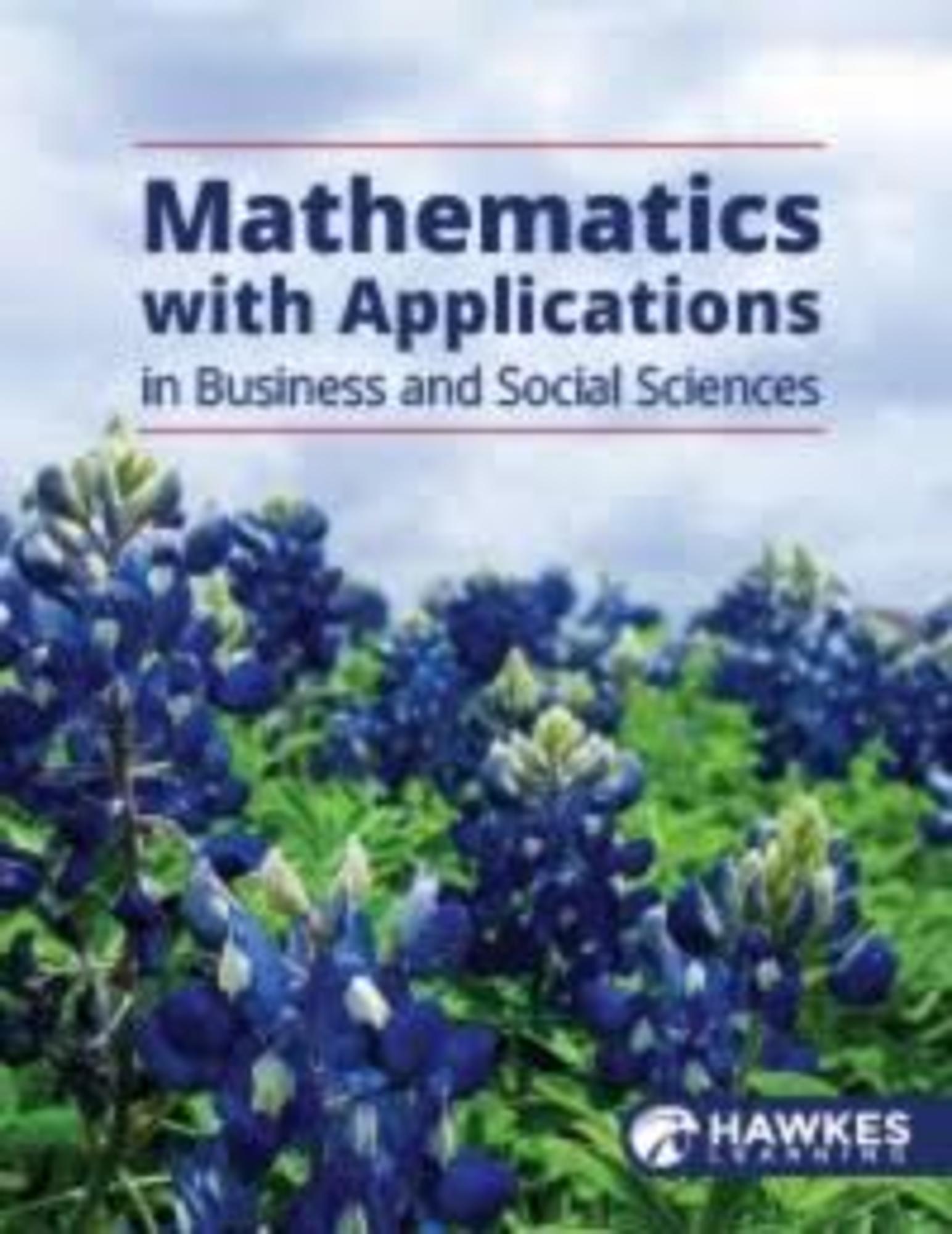 Cover image for Mathematics with App. in Business and Social Sciences E BOOK AND SOFTWARE ONLY