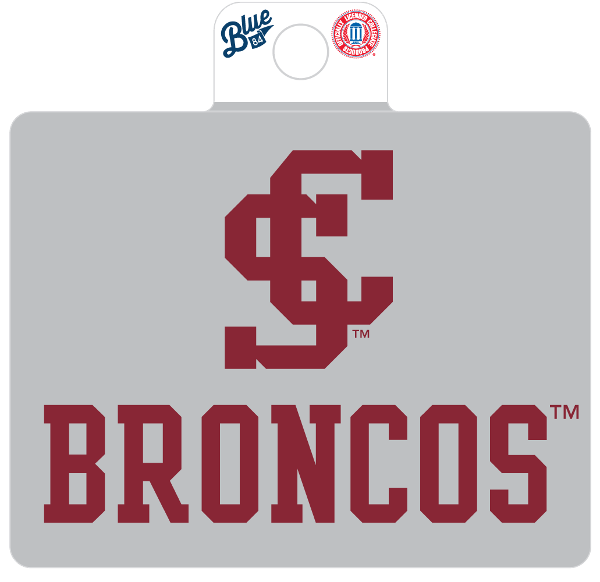Santa Clara Broncos SC Blue 84 Sticker, Gray; $6.98