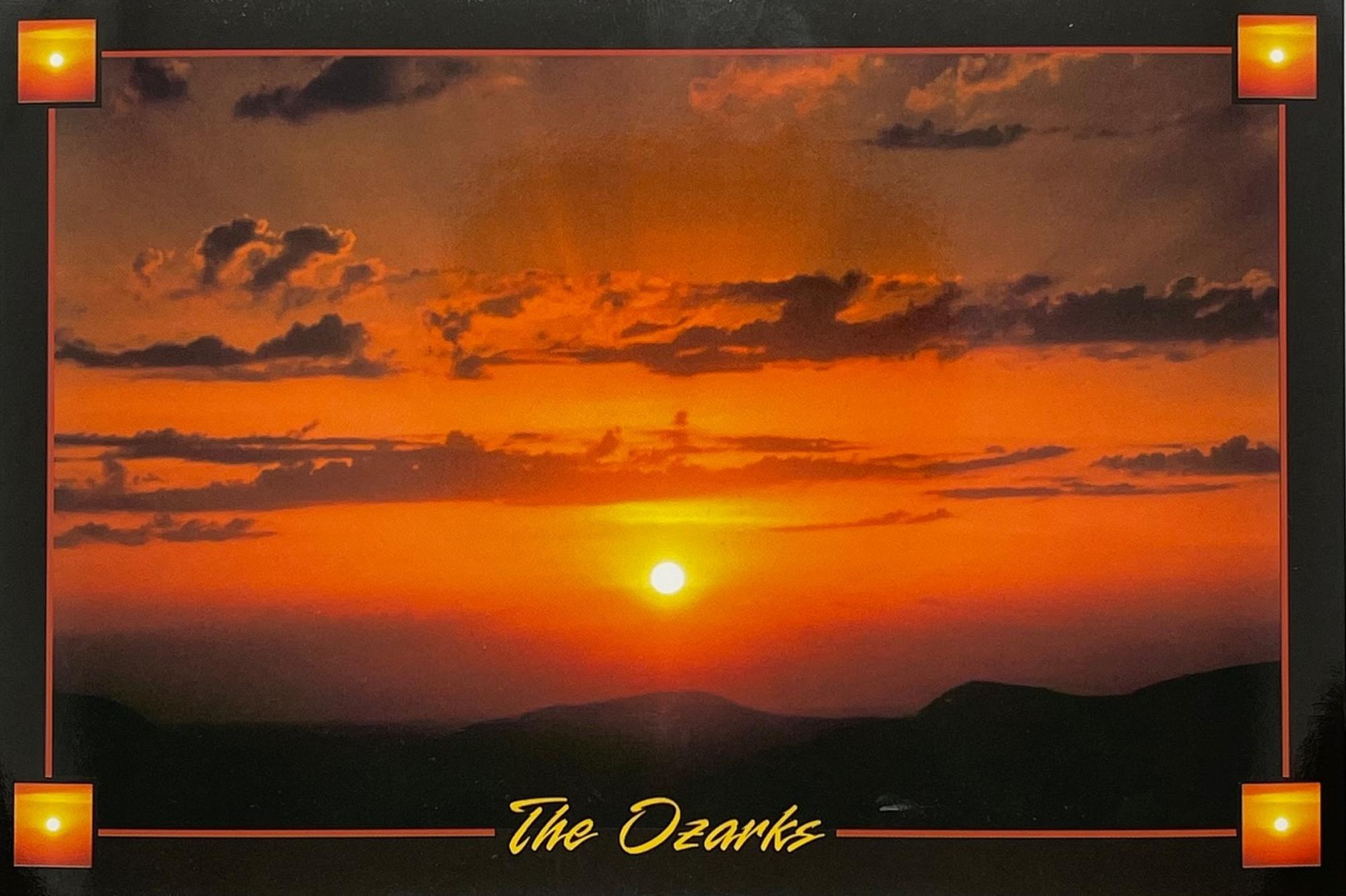 image of: The Ozarks Sunset Postcard