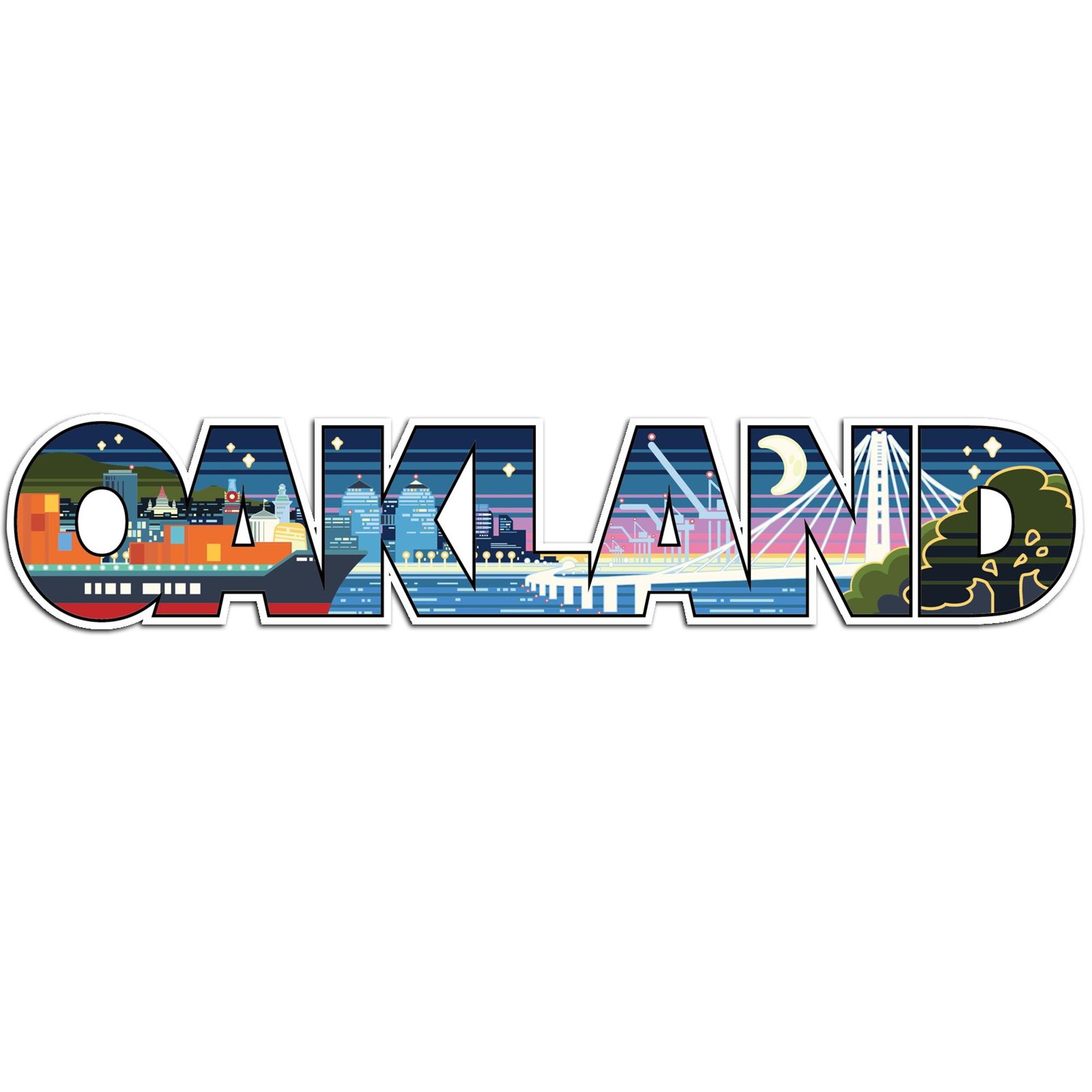 Product image 1 of 1 for Oakland 9" Vinyl Sticker
