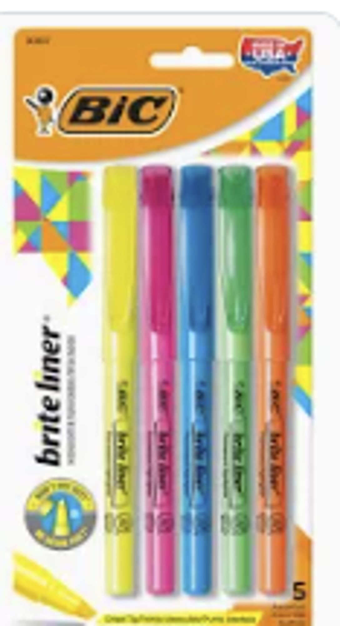 image of: CLI HIGHLIGHTERS 4CT CHISEL TIP