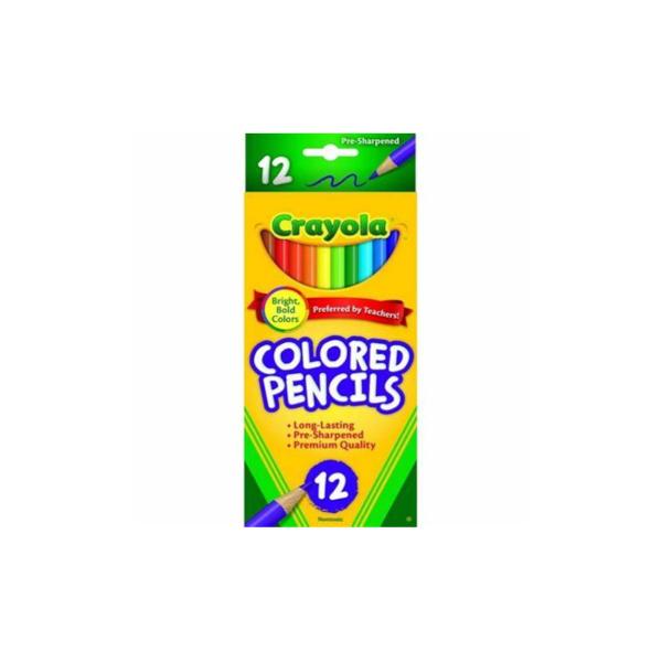 PENCIL COLORED 12 PACK; $4.49