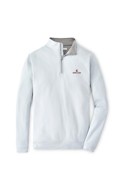 Santa Clara Broncos Peter Millar Perth Quarter Zip Jacket, British Gray; $175.00