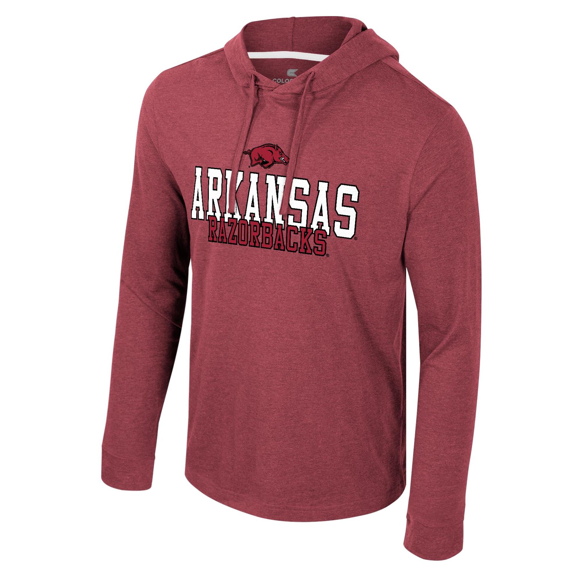 image of: Arkansas Razorbacks Neo Hooded Long Sleeve Tee