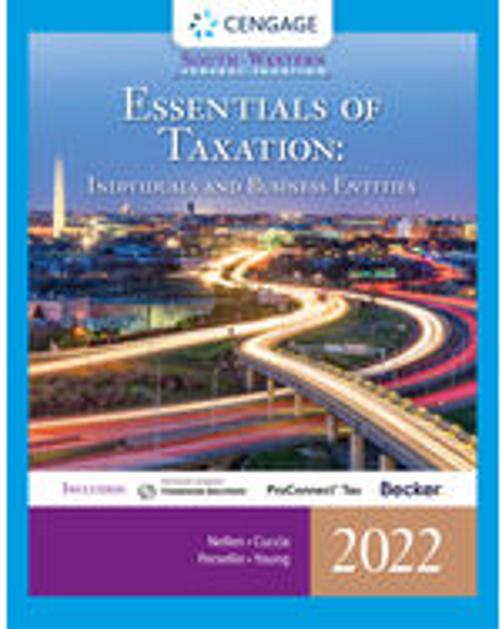Cover image for Bundle: SW Federal Taxation 2022: Essentials of Taxation: Indiv / Bus Entities, LL 45th + CengageNOWv2 Access Card