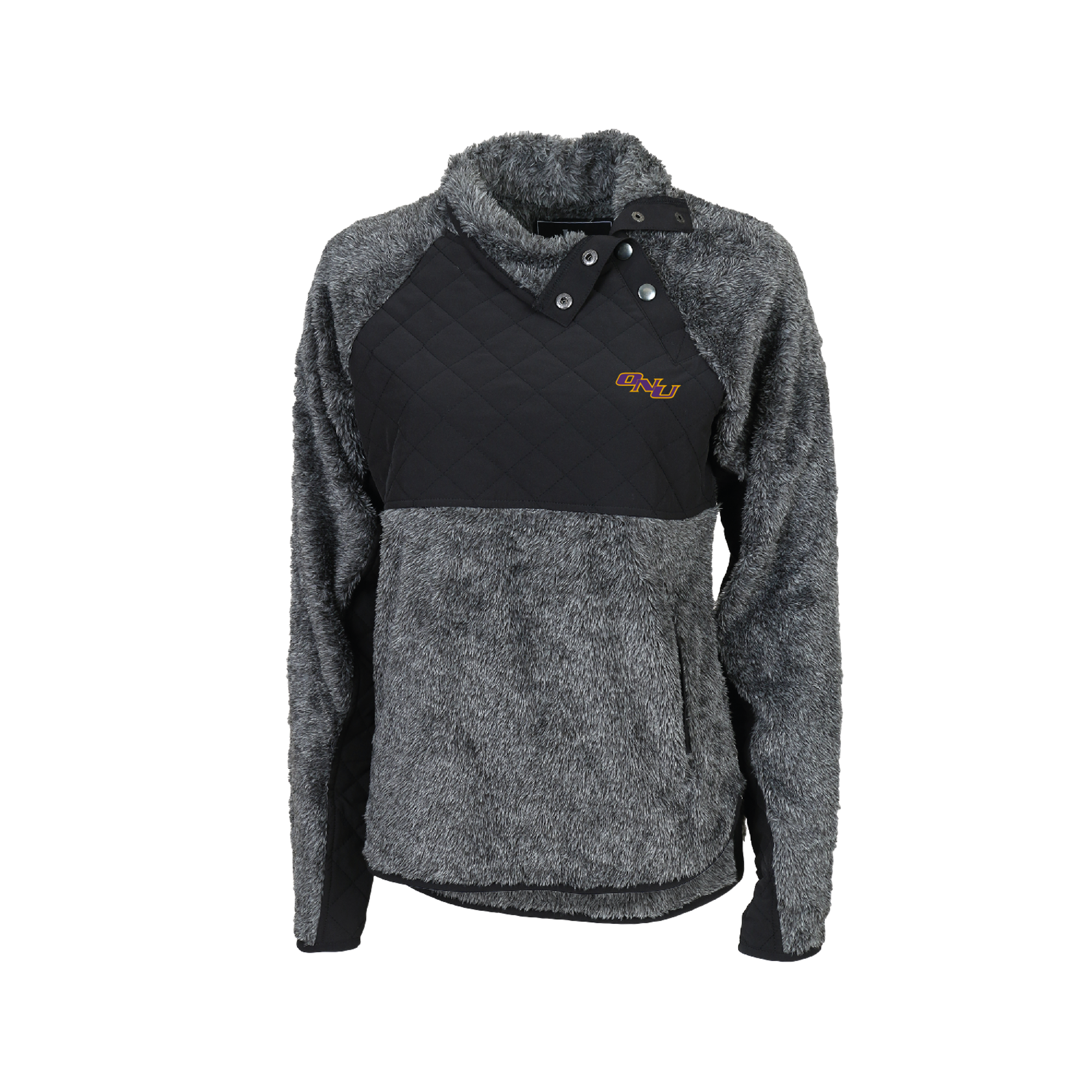 image of: Ladies Quilted Fuzzy Fleece