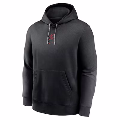 image of: Santa Clara Broncos Nike Youth Team Issue Club Fleece Colorblock Hood, Black
