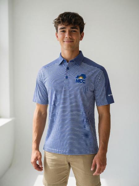 KMCC POLO IN CONTENTION STRIPE; $79.99