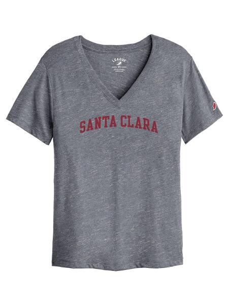 Santa Clara Broncos Women's Intramural Boyfriend V-Neck Short Sleeve Tee; $36.98