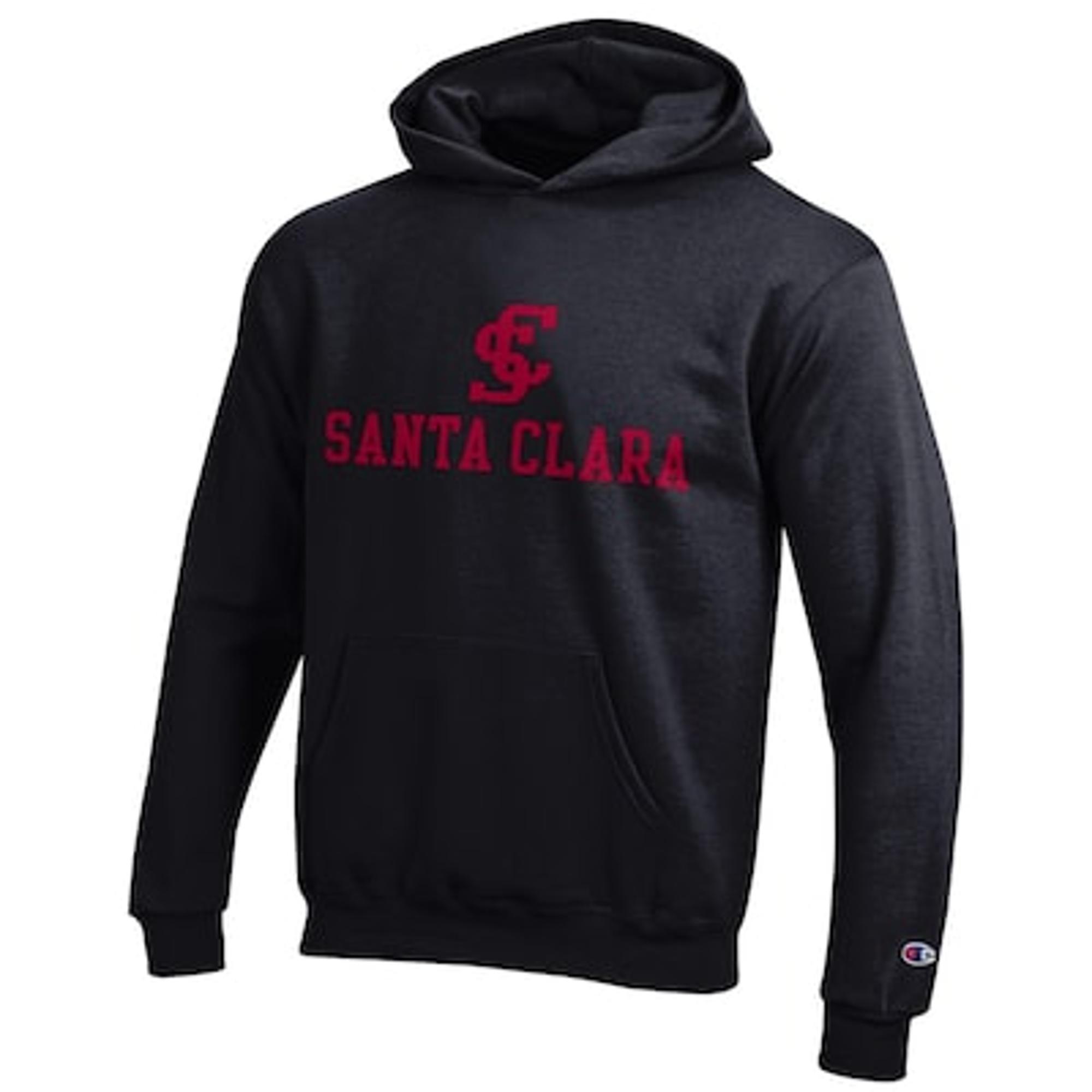 image of: Santa Clara University Champion Youth Powerblend Hood, Black