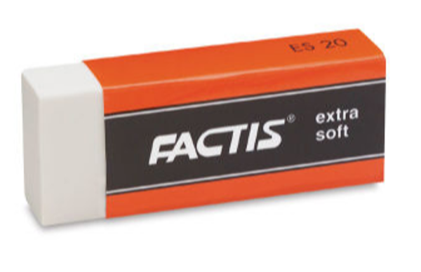 FACTIS Extra Soft Vinyl Eraser; $1.19