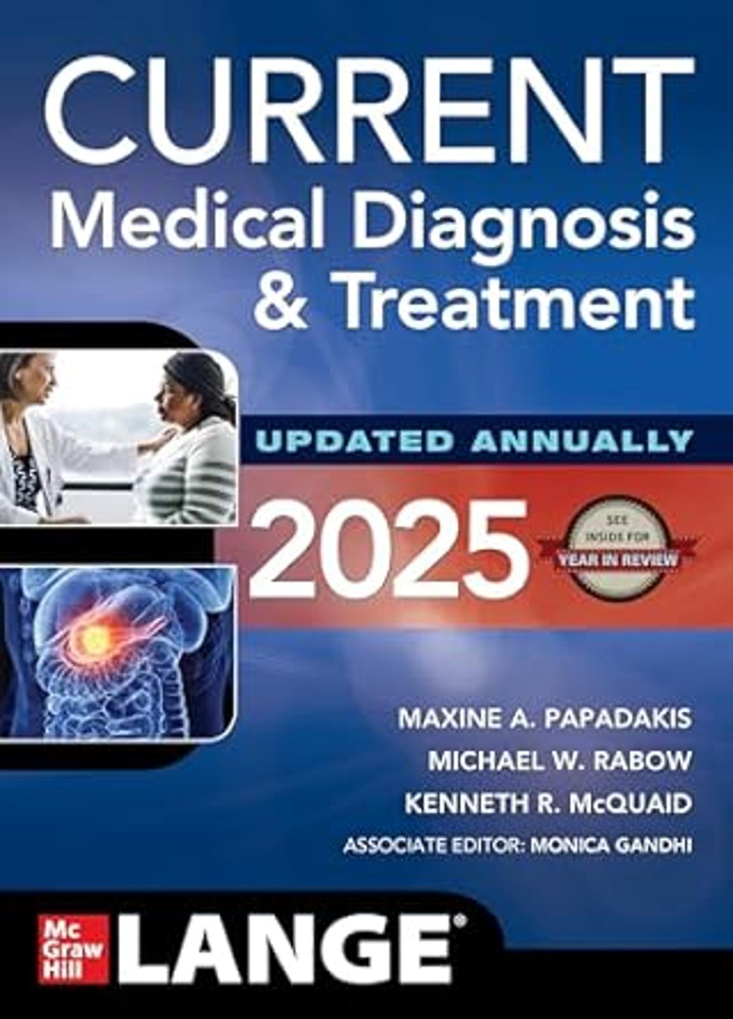 Cover image for CURRENT MED.DIAGNOSIS+TREATMENT,2025