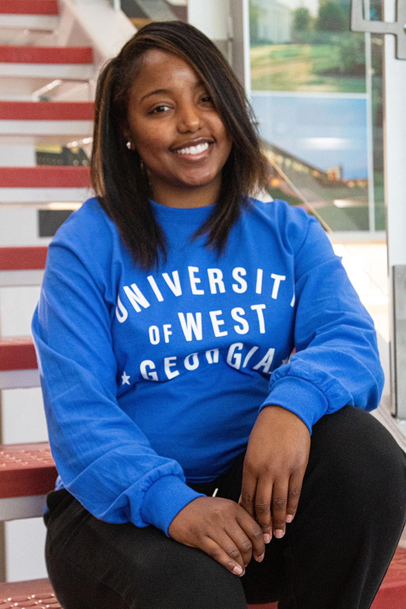 Product image 1 of 2 for UNIVERSITY OF WEST *GEORGIA* TEXT LONG SLEEVE