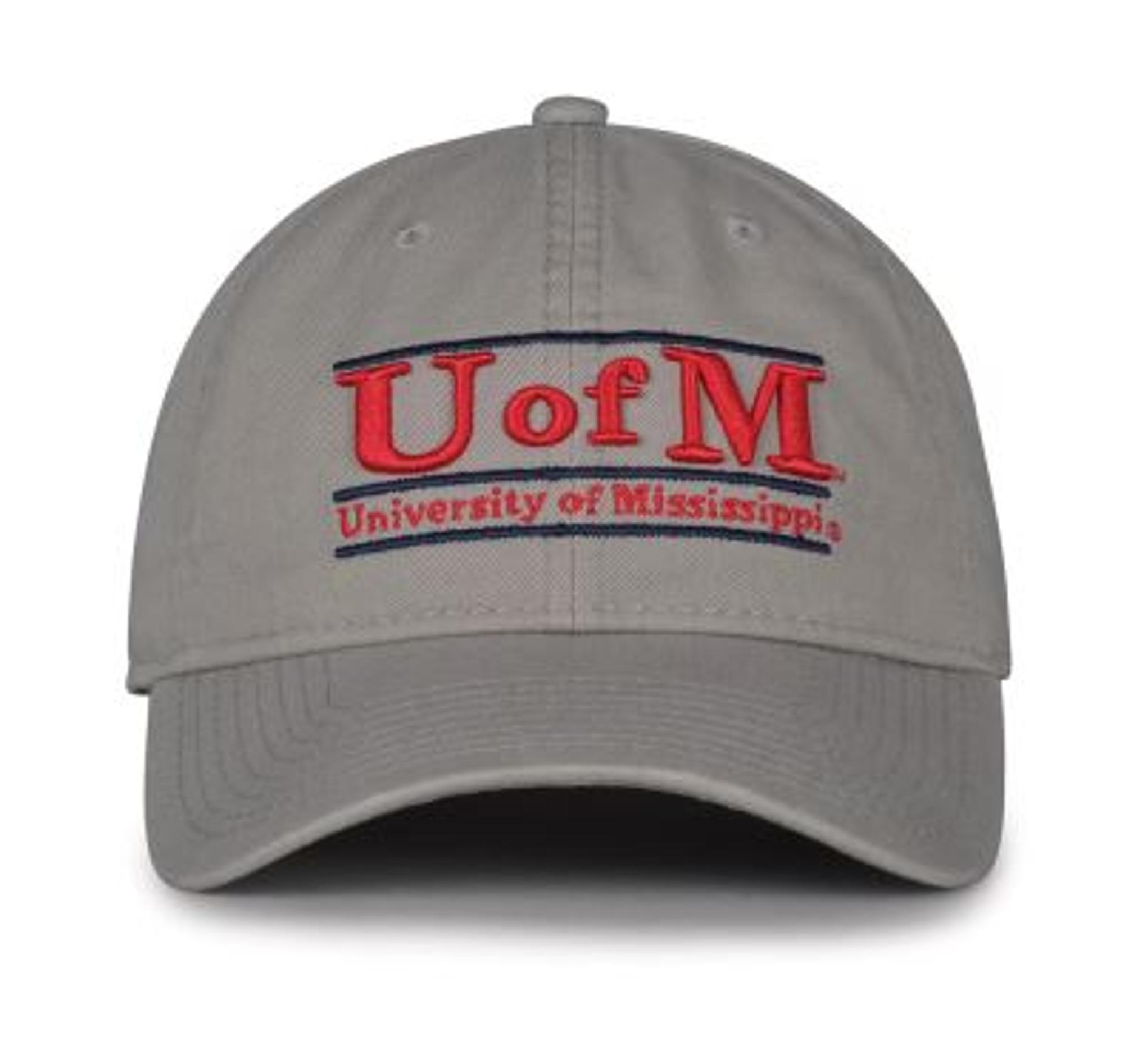 image of: University of Mississippi Bar Adjustable Hat Light Grey