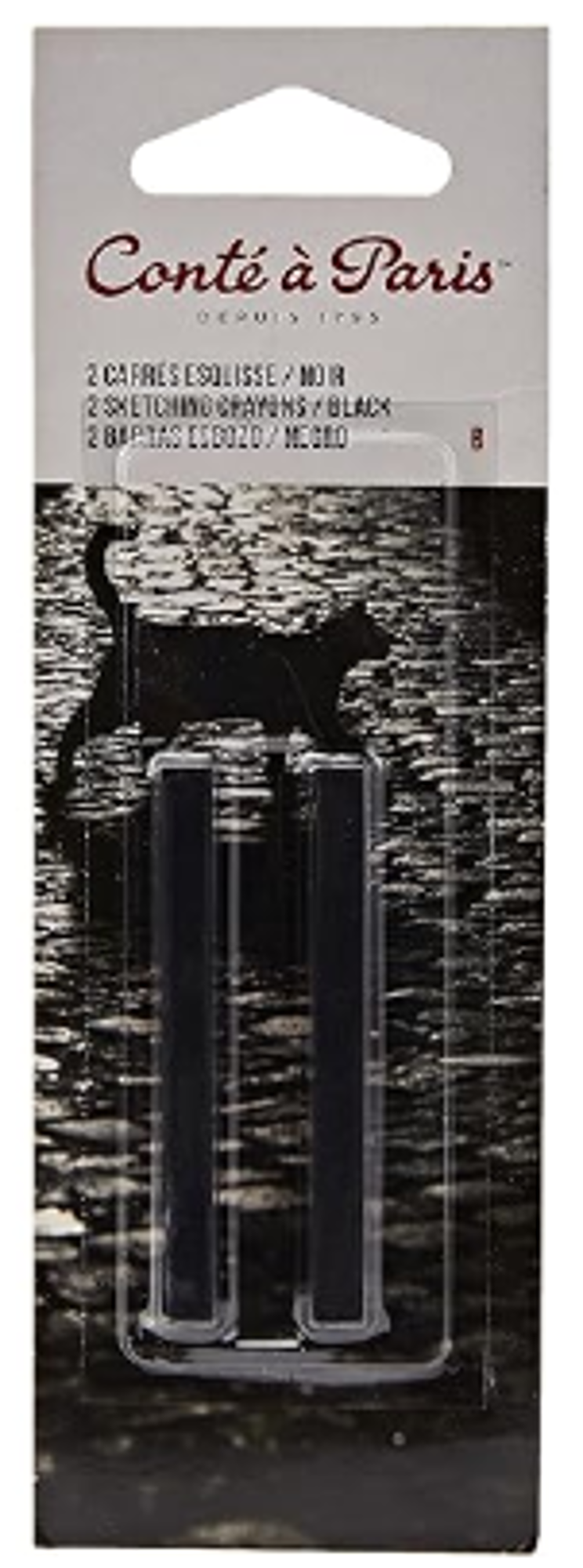 image of: Black Conte Crayons (2 pack)