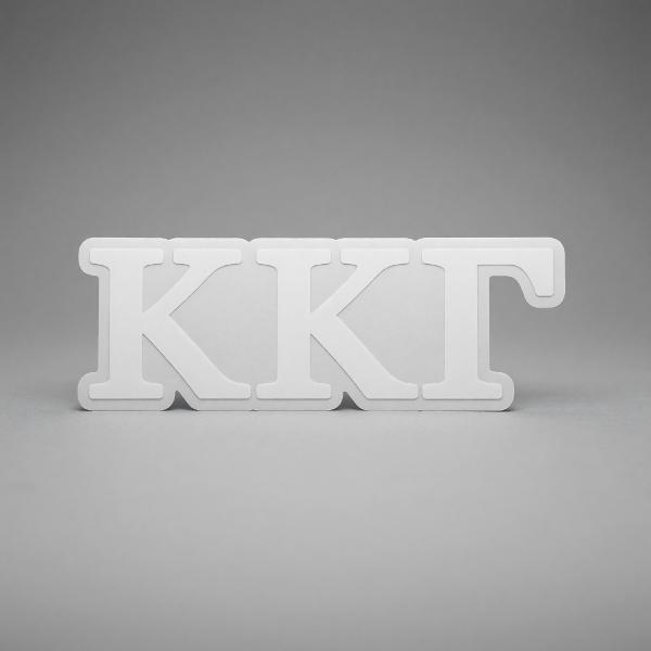 Sorority Greek Letter Decal Sticker; $8.98