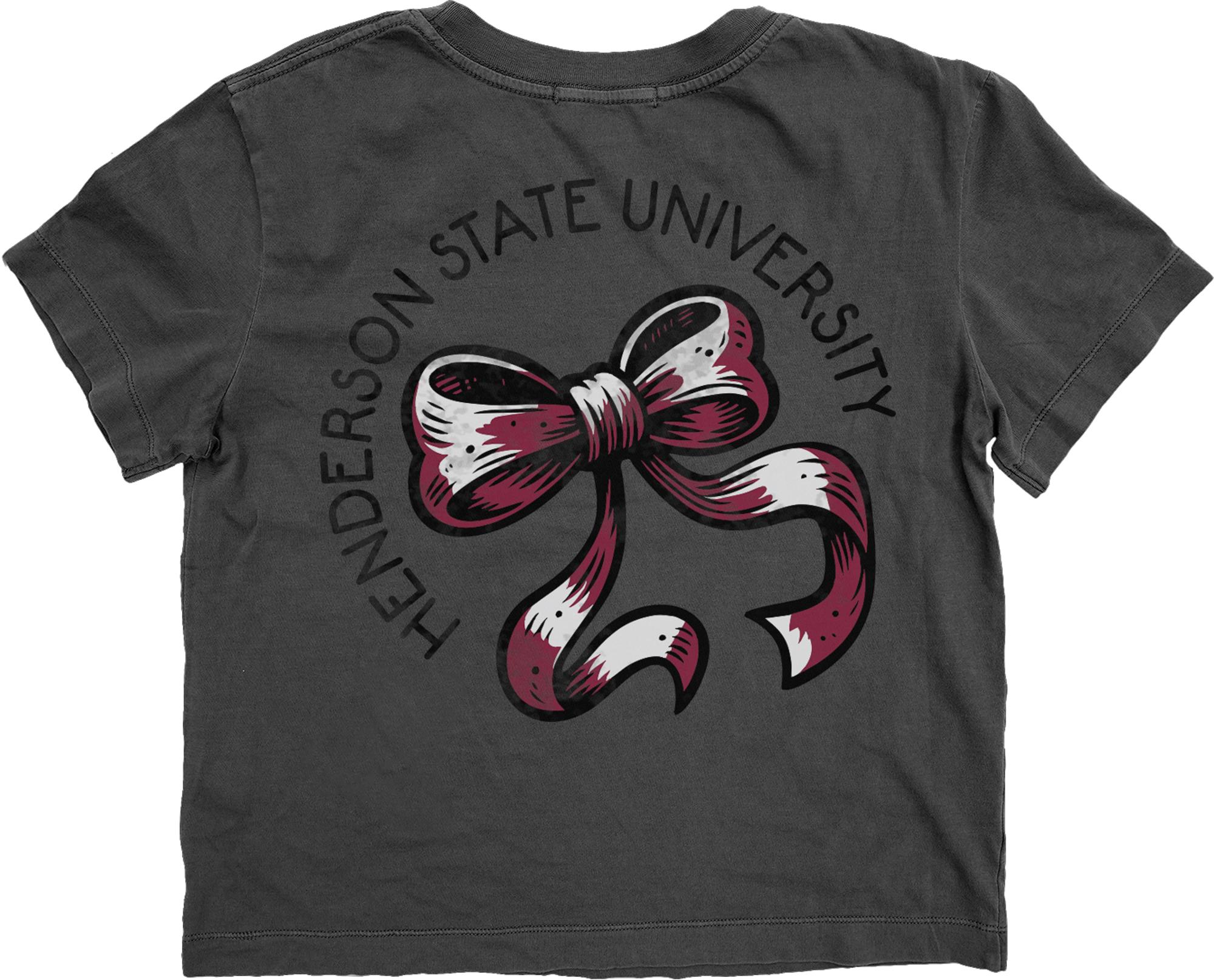 image of: Henderson State Bow Card Reader Women's Dyed Tee