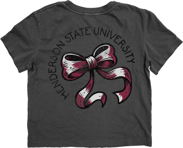 Henderson State Bow Card Reader Women's Dyed Tee; $34.99