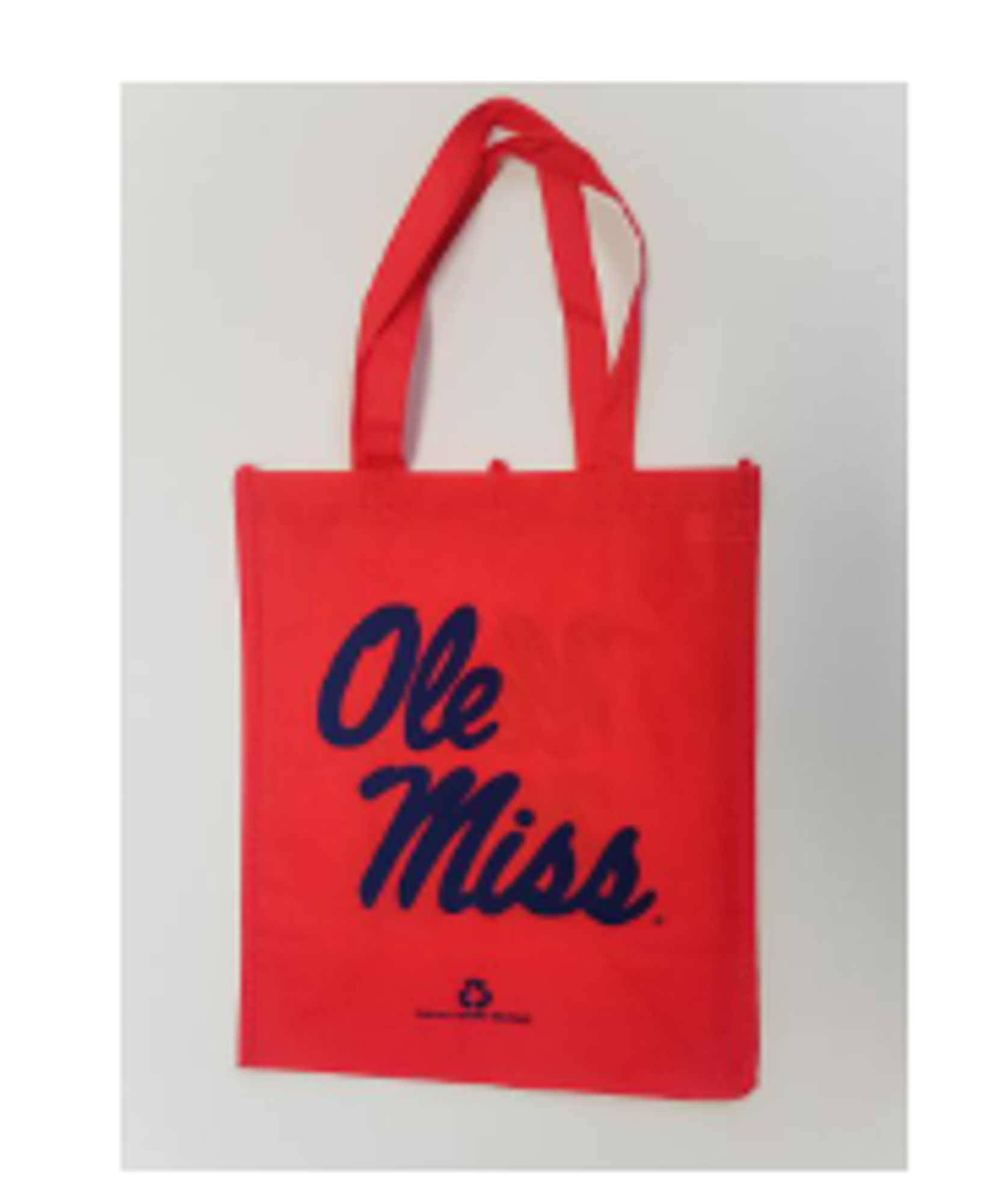 image of: Ole Miss Non Woven Poly Bag Tote Red