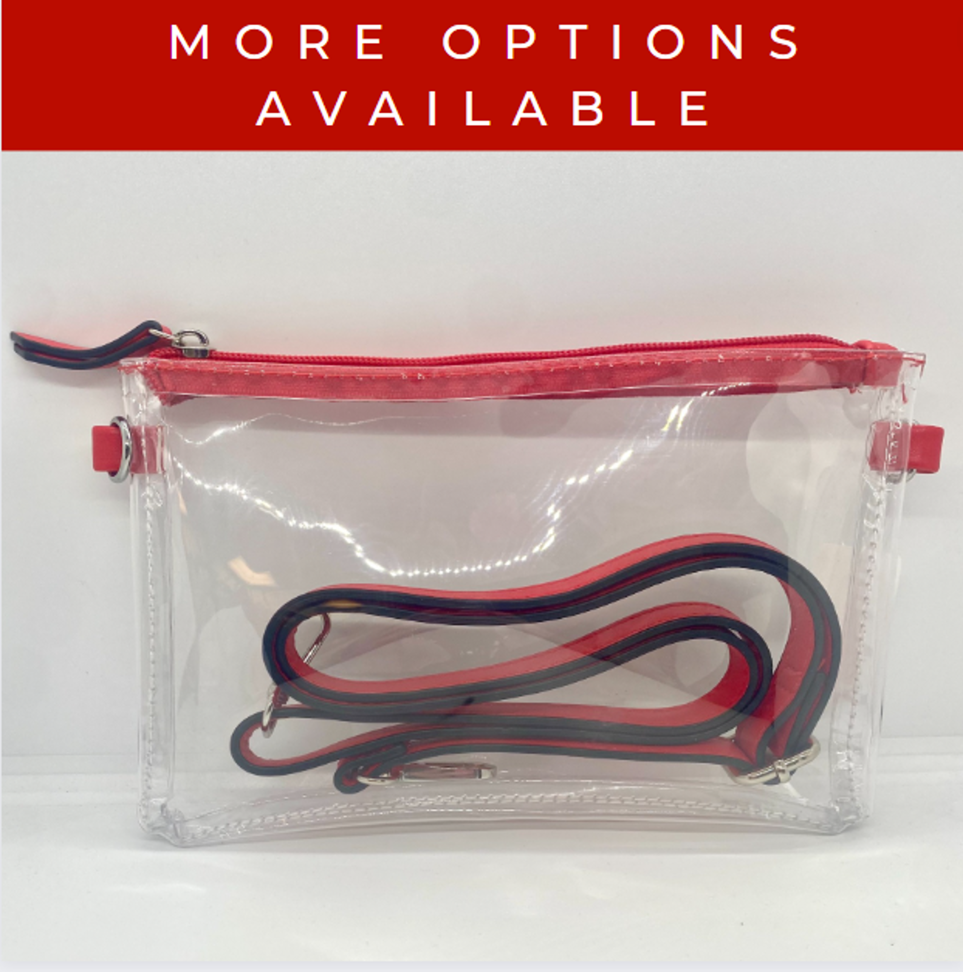 image of: Blank Clear Crossbody Stadium Bag