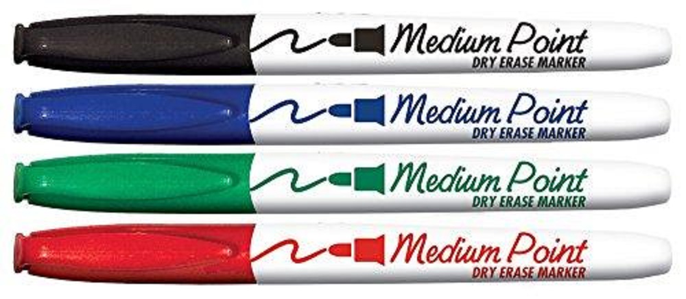 image of: 4 Dry Erase Markers