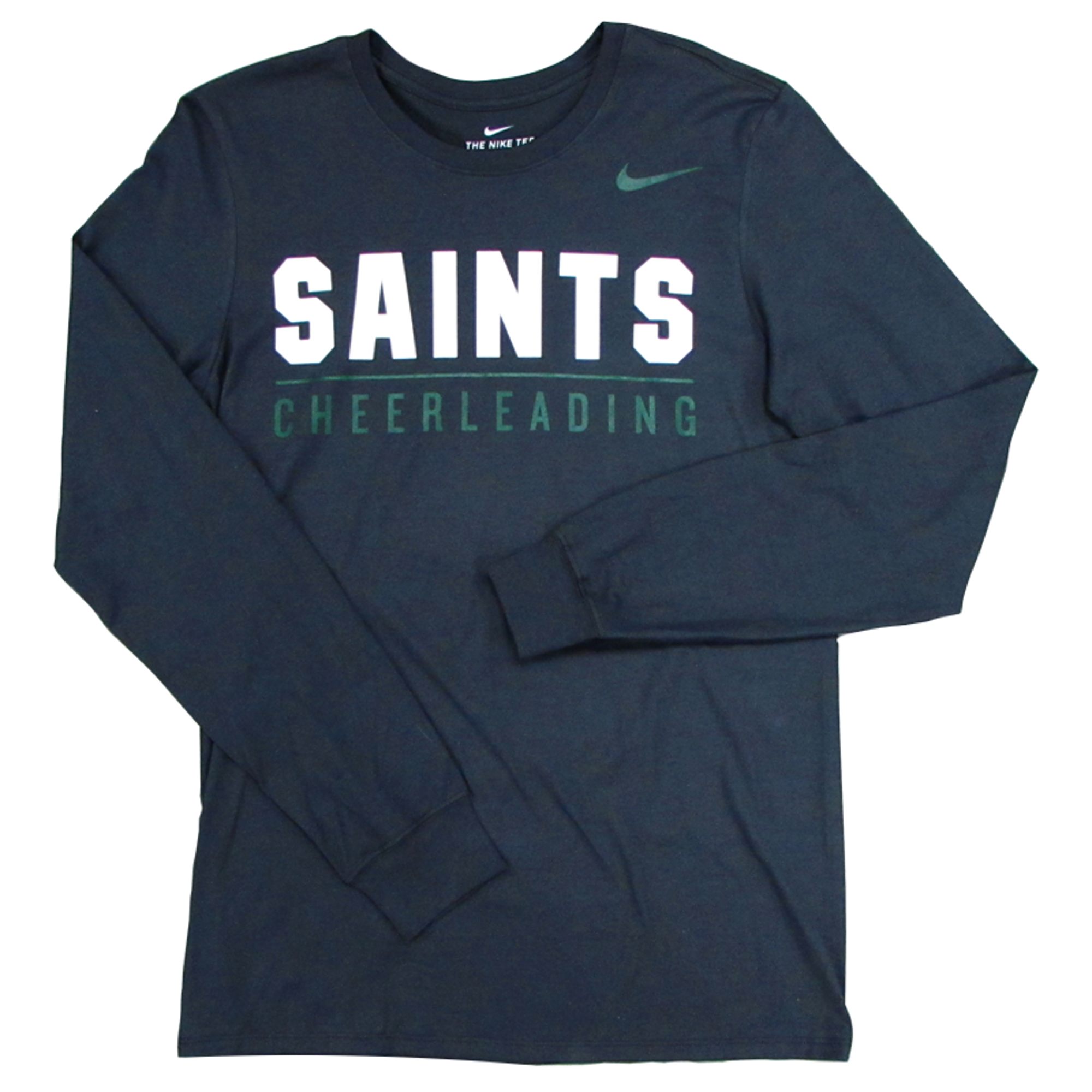 image of: NIKE SAINTS GAMETIME CHEER CORE LS TEE