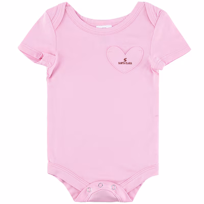 image of: Santa Clara University Infant Mascot Onesie with Pocket, Pink
