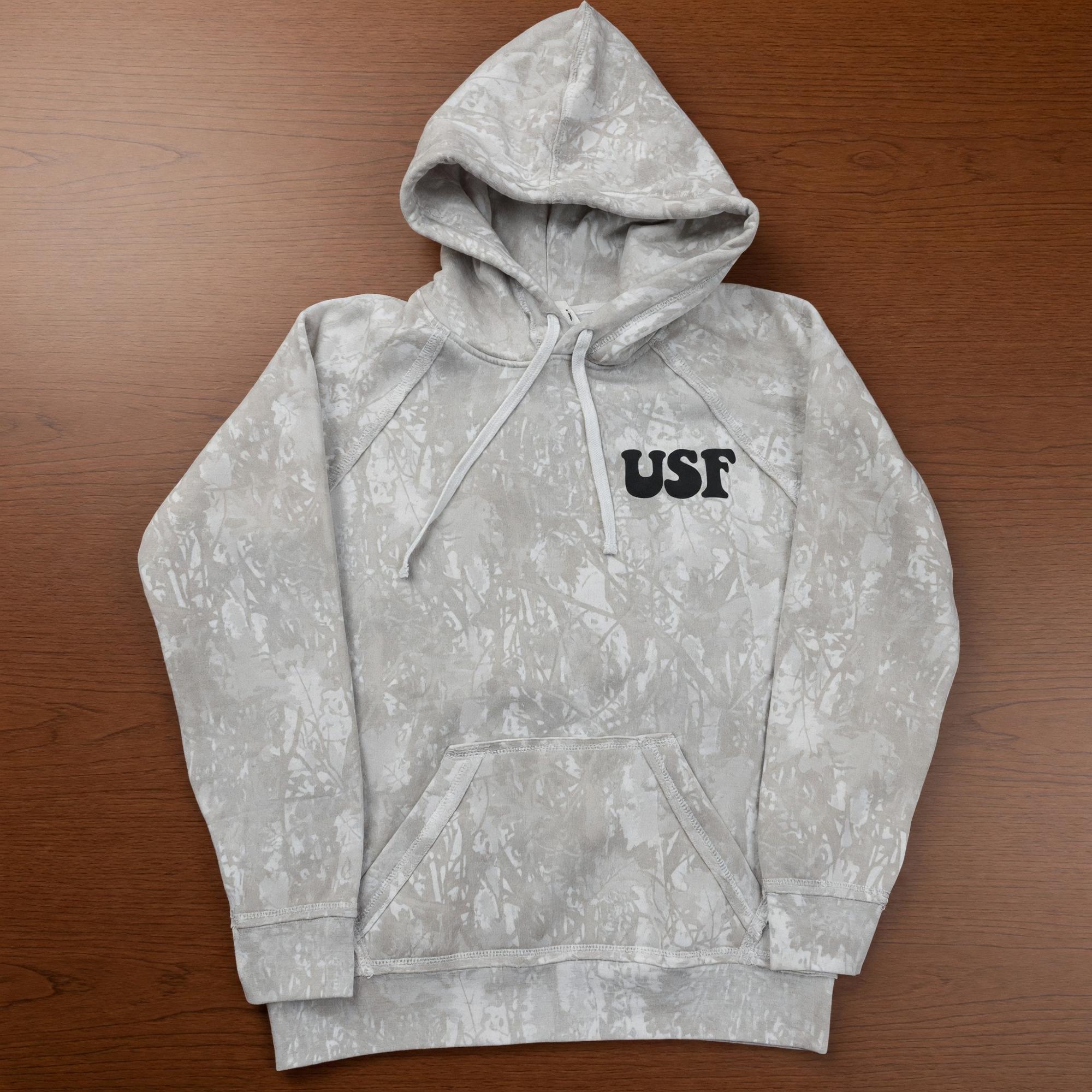 Product image 1 of 2 for UTAH SHAKESPEARE FESTIVAL RAW-EDGE FLEECE CAMO HOODIE