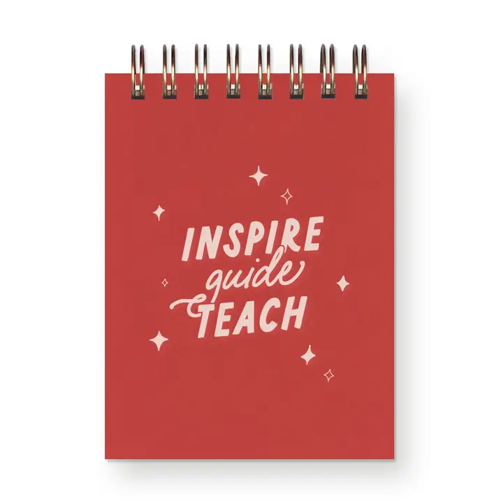 image of: Inspire, Guide, Teach Mini Jotter Notebook, Red