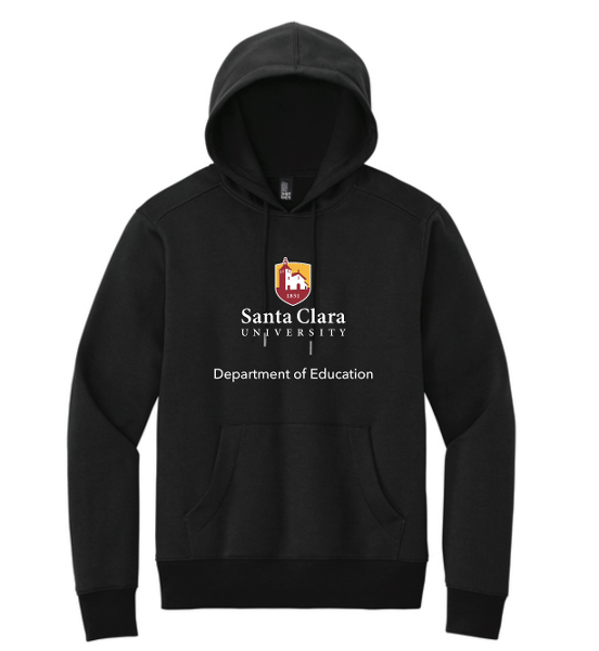 SCU Department of Education Perfect Weight Fleece Hoodie, Jet Black; $52.98