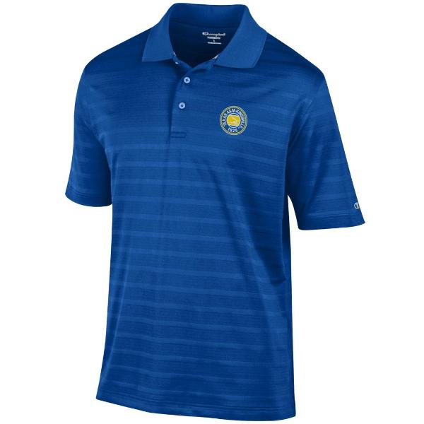 Textured Solid Polo - Royal LG; $65.99